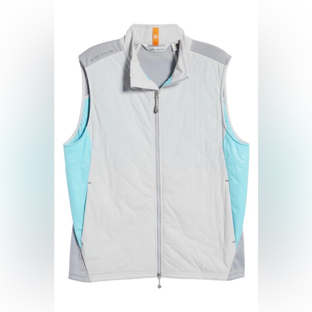 Peter Millar Fuse Elite Hybrid Vest British Gale Grey Size L Like New. ⛳️